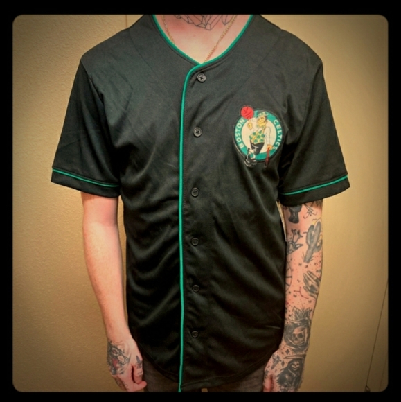 boston celtics baseball jersey